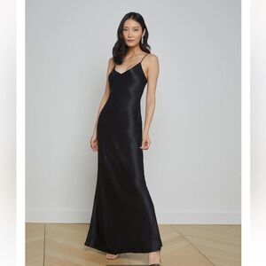 WORN ONCE - L’agence Perfect Black Slip dress